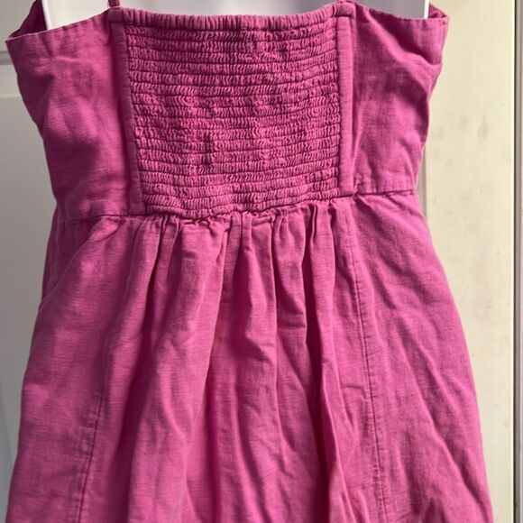 American Eagle Pink Lined Sundress with Adjustable Straps & Front Buttons-Medium - Picture 7 of 10